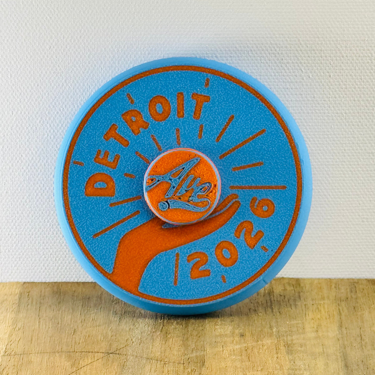 Orange Spirit of Detroit fidget spinner mini — 2026 Edition